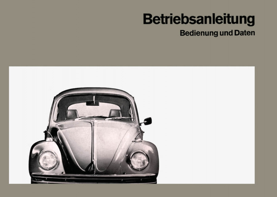 VW Käfer 1303 1303A 1303S Betriebsanleitung Teil 1
