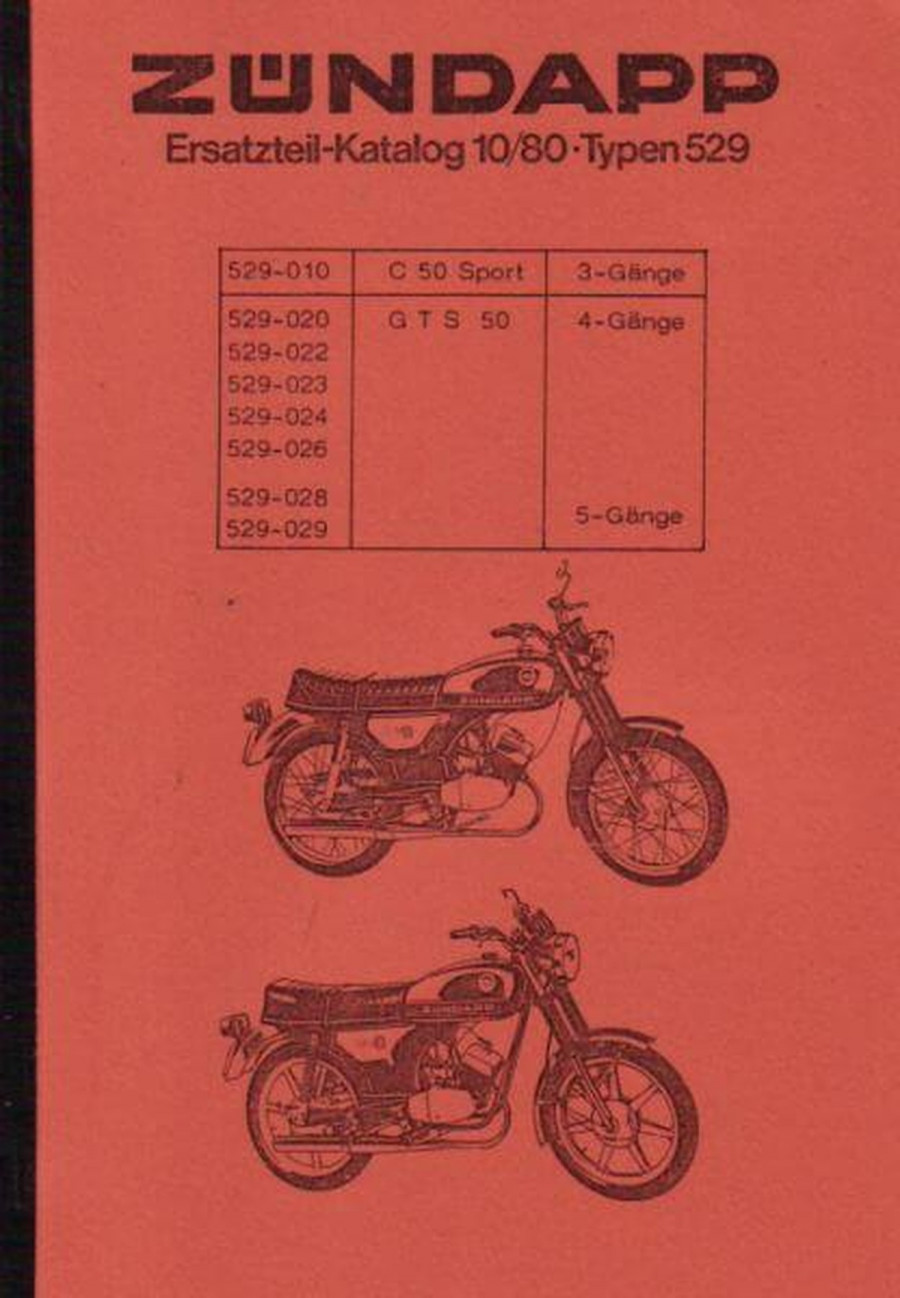 Zündapp C 50 Sport / GTS 50 Ersatzteilkatalog