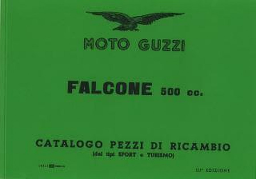 Moto Guzzi Falcone 500 Sport Turismo Catalogo Ricambi