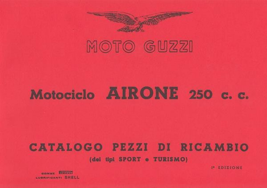 Moto Guzzi 250 Airone Catalogo pezzi di ricambio