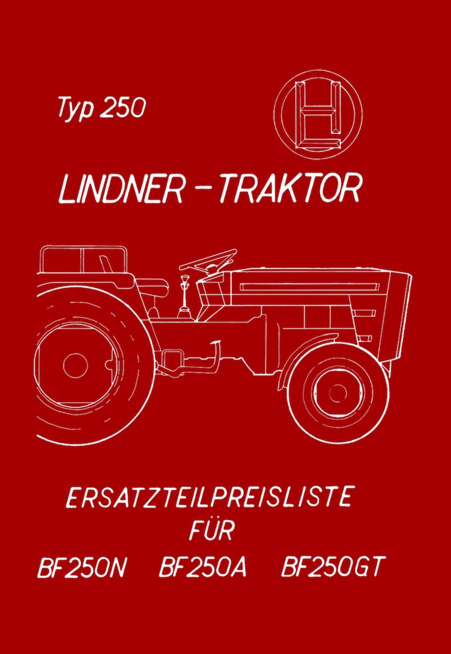 Lindner BF250 Ersatzteilkatalog