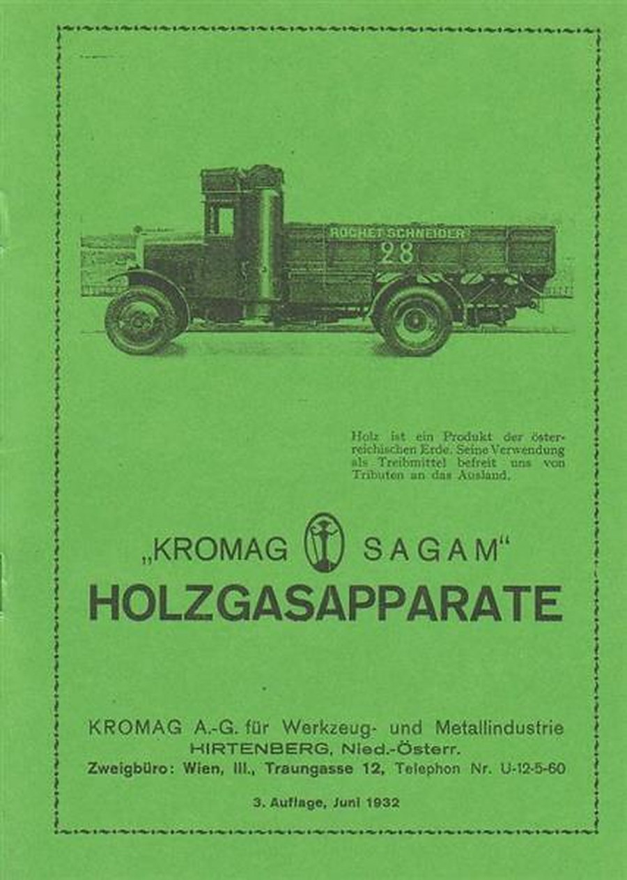 Kromag Sagam Holzgasapparate, Betriebsanleitung