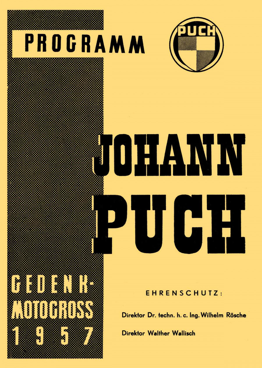 Johann Puch Gedenk-Motocross 1957 Programm