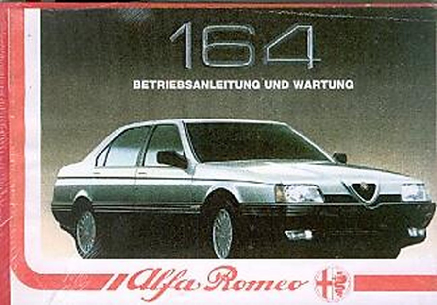 Alfa Romeo 164, Betriebsanleitung