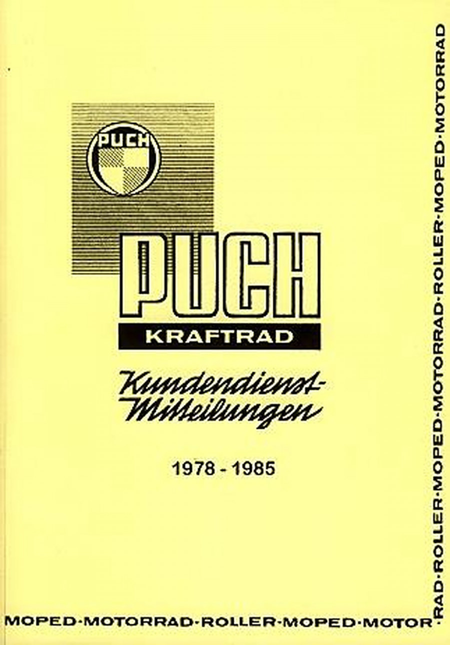 Puch Kundendienst-Mitteilungen für Werkstätten 1978-1985