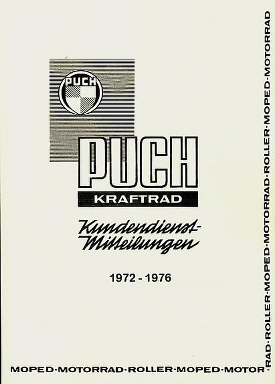 Puch Kundendienstmitteilungen Kraftrad 1972-1976