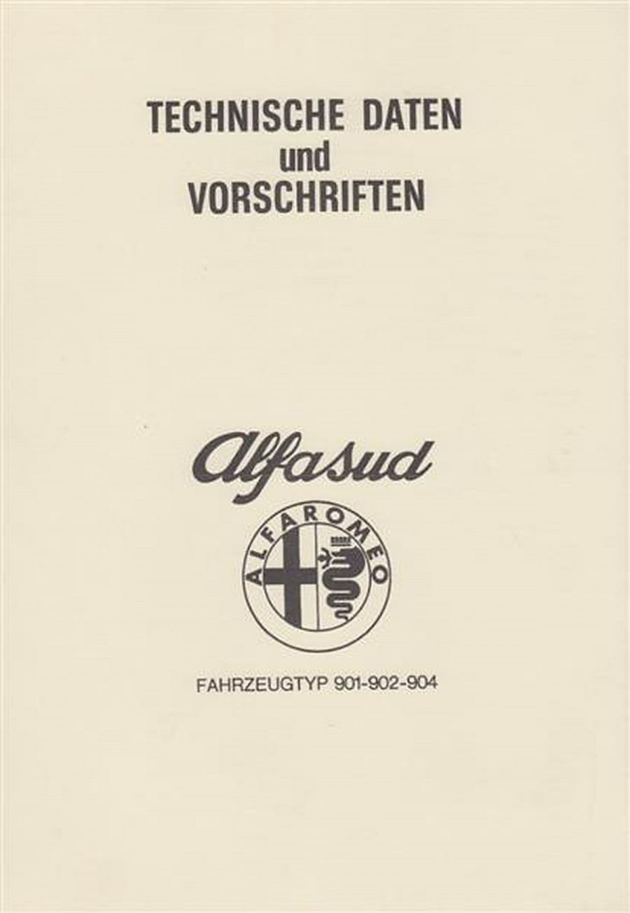 Alfasud L, TI, Combi, Sprint, technische Daten und Vorschriften