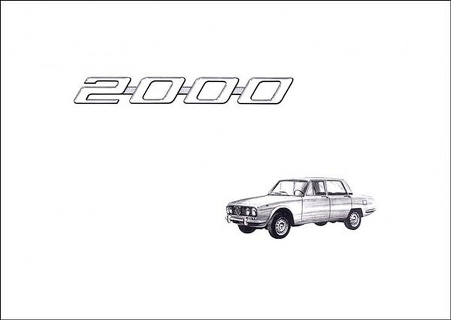 Alfa Romeo 2000 Berlina Ersatzteilkatalog