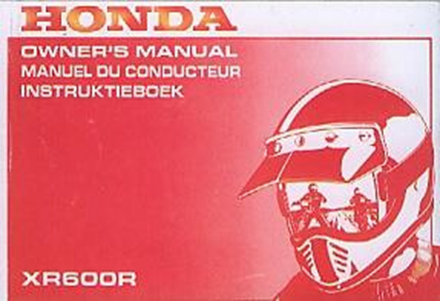 Honda XR600R Owner's Manual