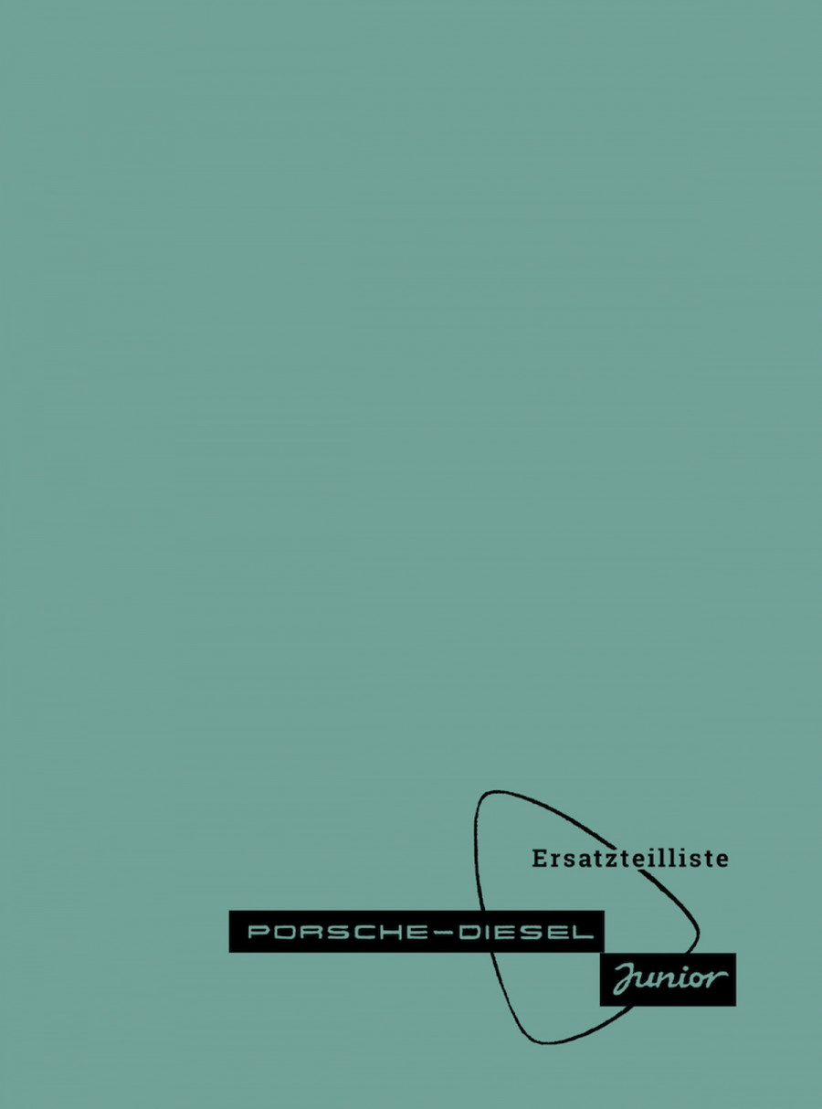 Porsche Junior Traktor, Ersatzteilkatalog