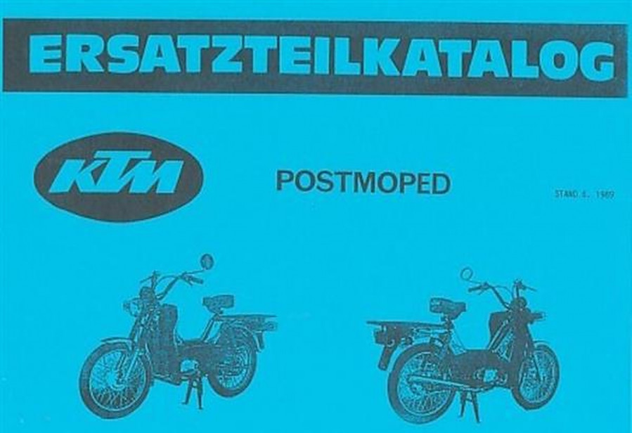 KTM Motorfahrzeugbau Postmoped, Ersatzteilkatalog