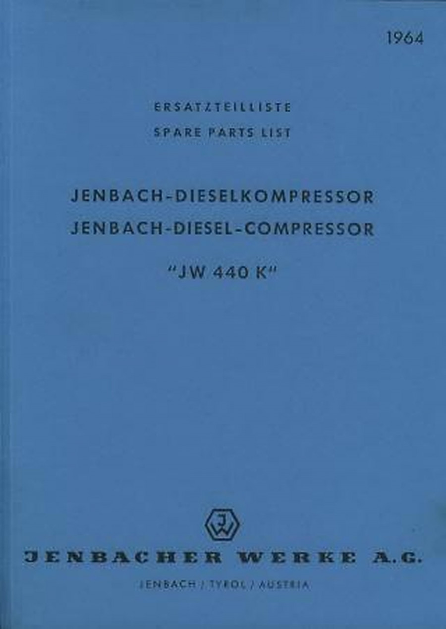 Jenbach Dieselkompressor JW 440 K Ersatzteilkatalog
