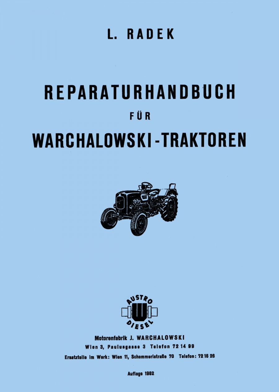 Warchalowski WT14, WT20, WT33, WT40, WT44, WT50 Reparaturanleitung