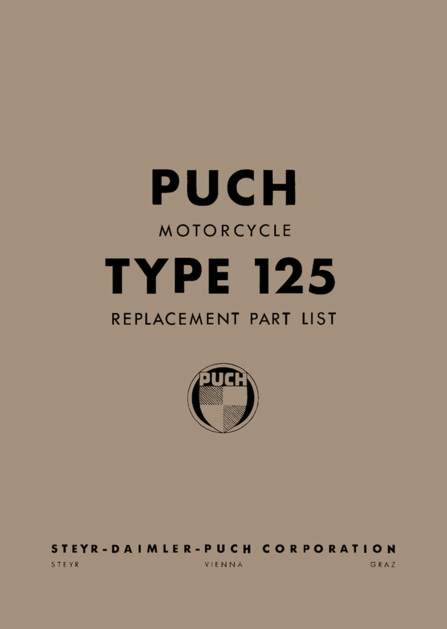 Puch 125 T (Touren) Replacement Part List