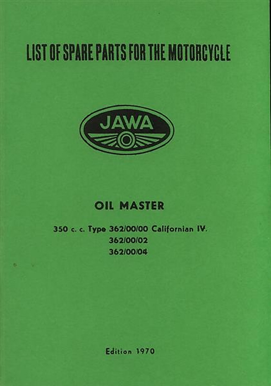 Jawa 350 "Oilmaster" Ersatzteilkatalog