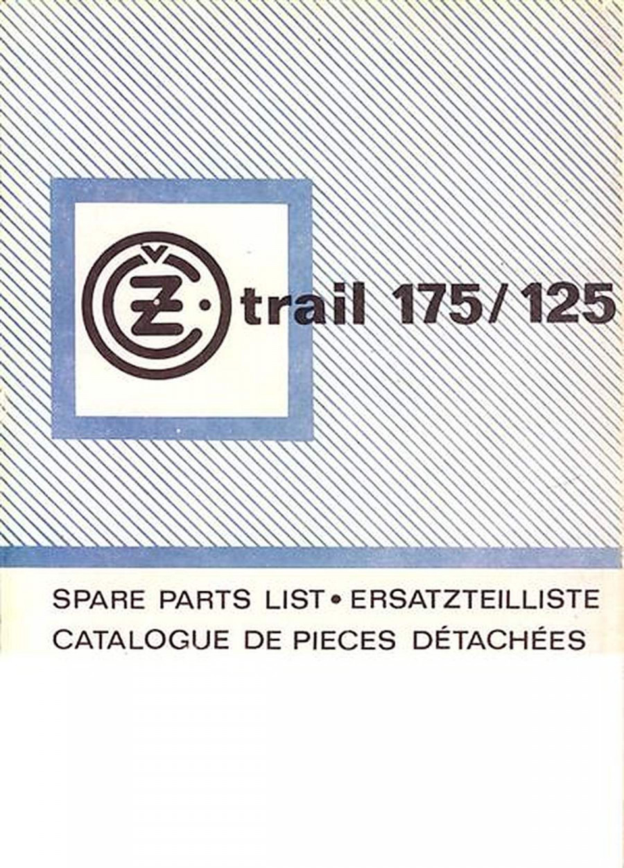 CZ Trial 125/175, Typ 481/00, 482/00, Trial-Cocy 482/01, Ersatzteilkatalog