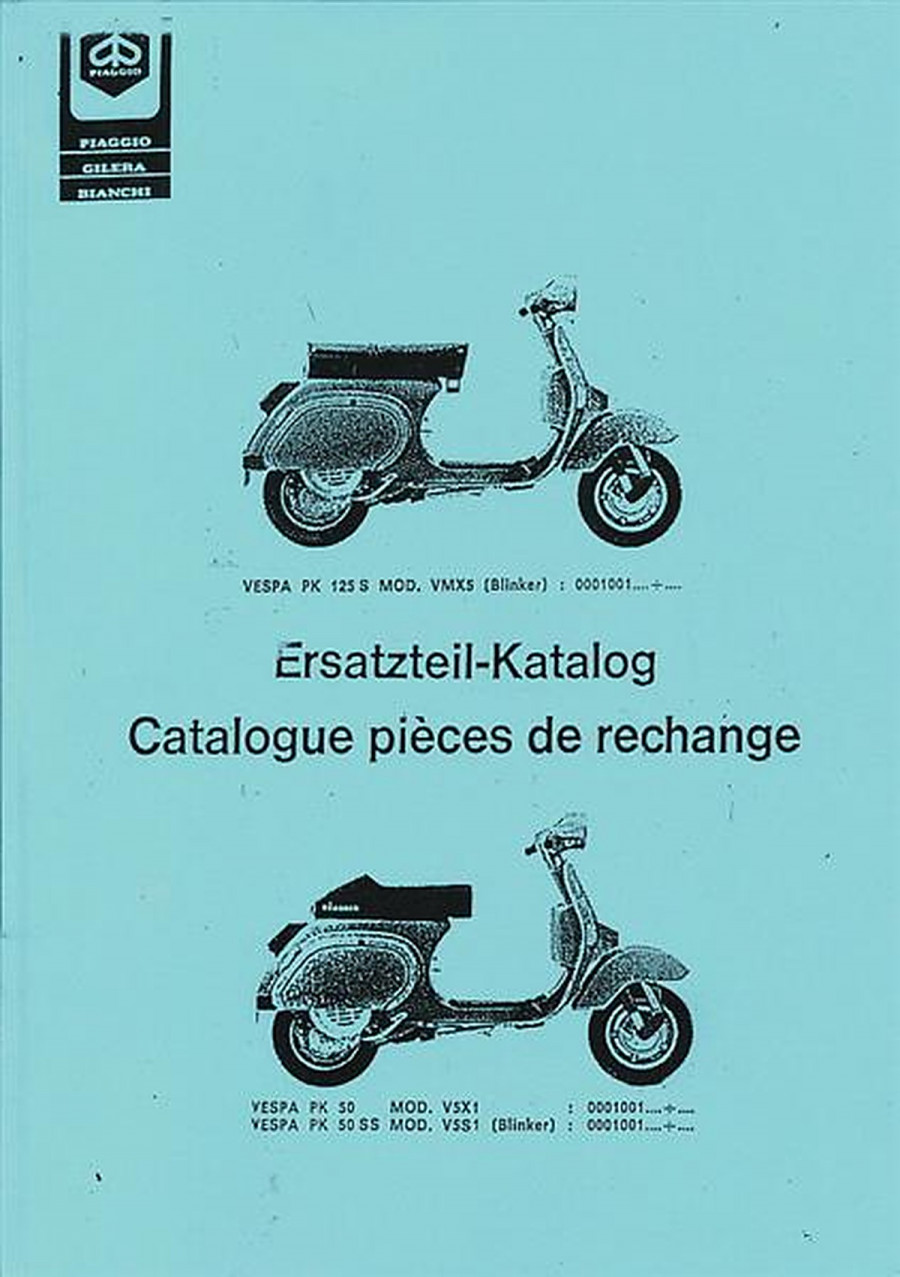 Vespa PK 50, PK 50 SS, PK 125 S (V5X1, V5S1, VMX5) Ersatzteilkatalog