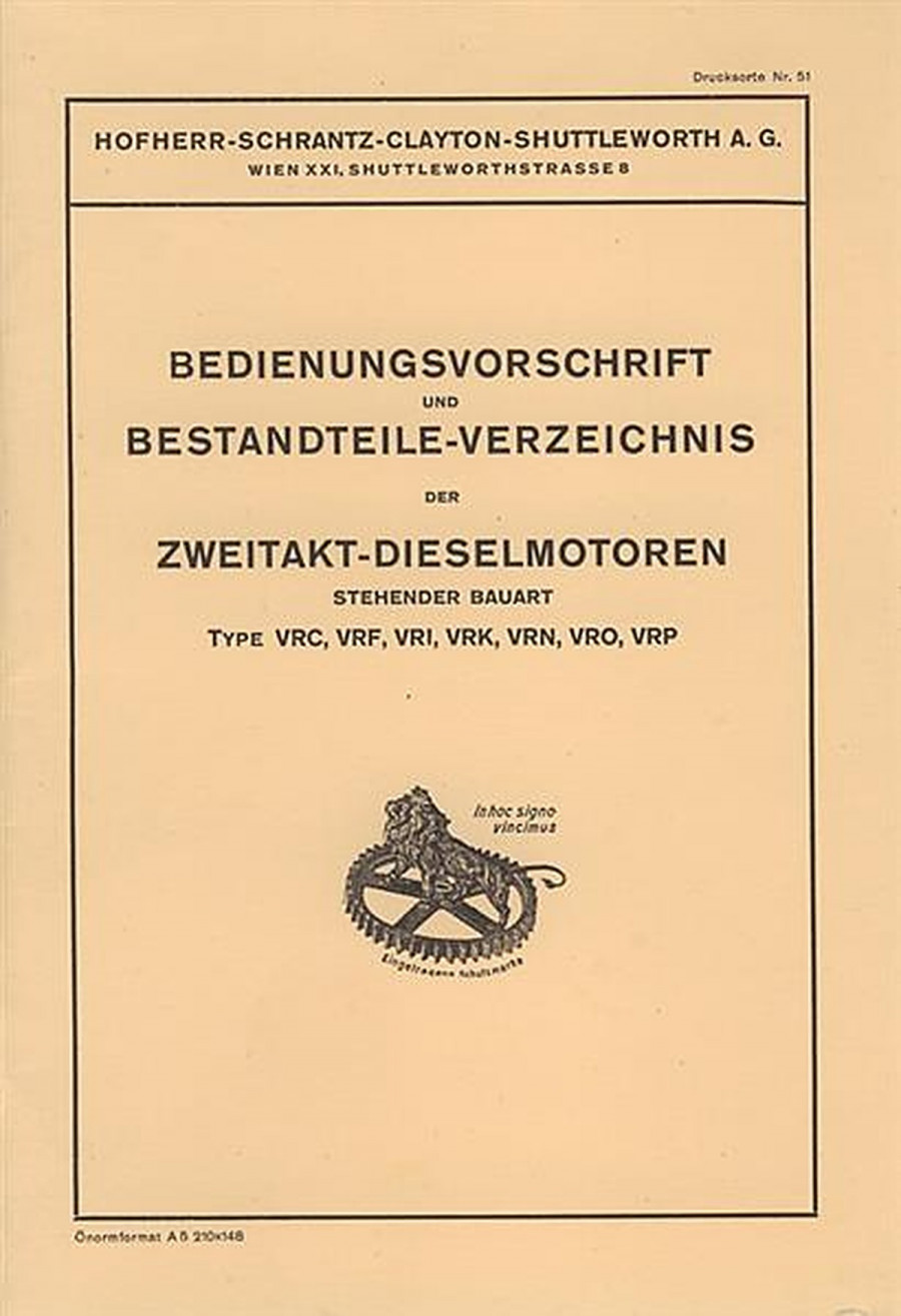 Hofherr-Schrantz Clayton Shuttleworth A.G. Modell VRC, VRF, VRI, VRK, VRN, VRO, VRP