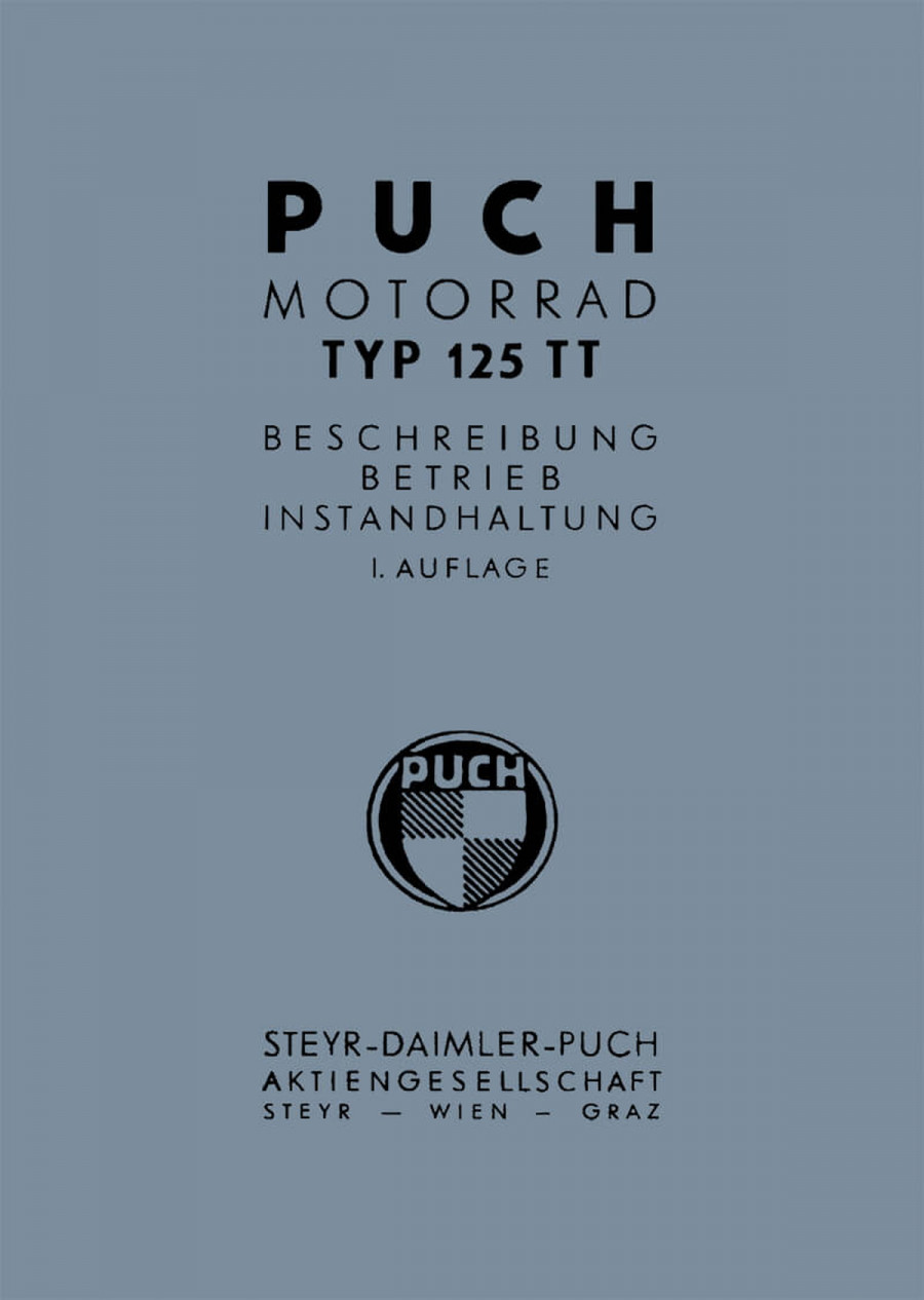Puch 125 TT, Betriebsanleitung