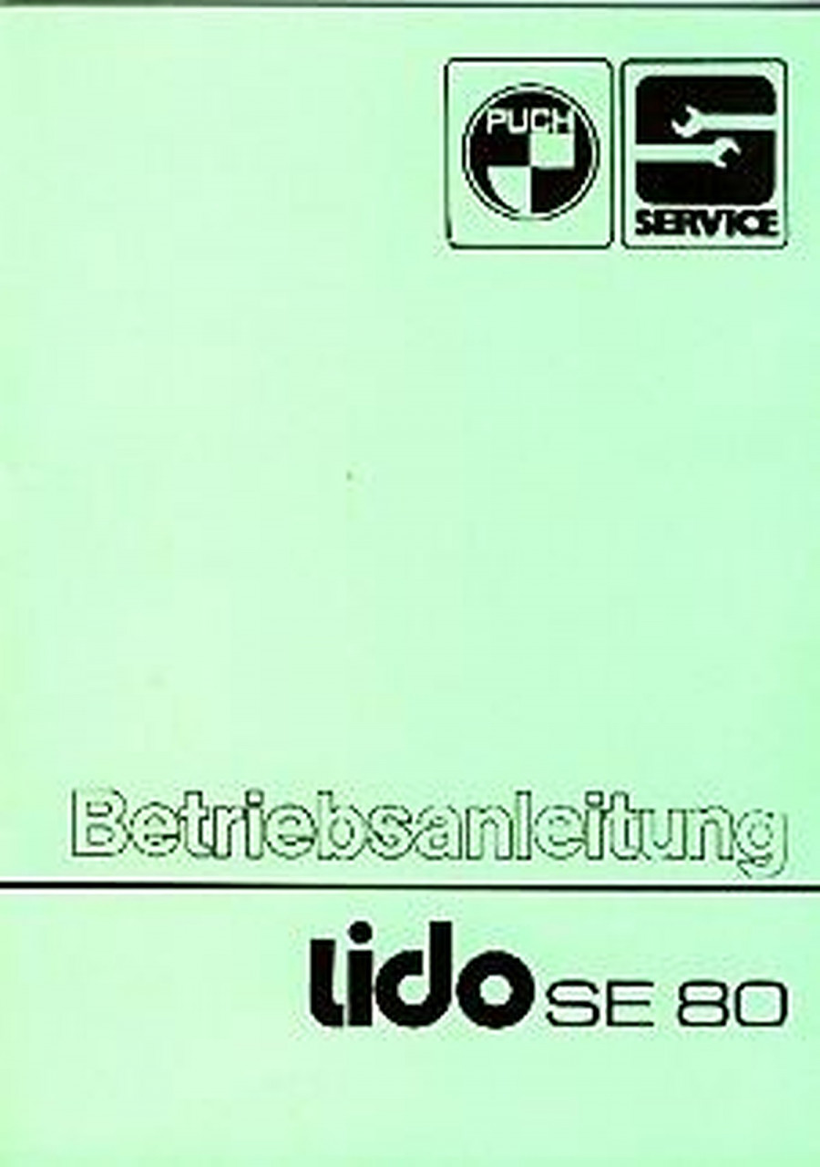 Puch Lido SE 80 Betriebsanleitung