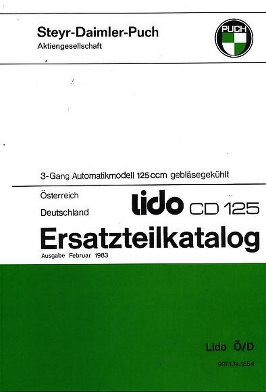 Puch Lido CD 125, Ersatzteilkatalog