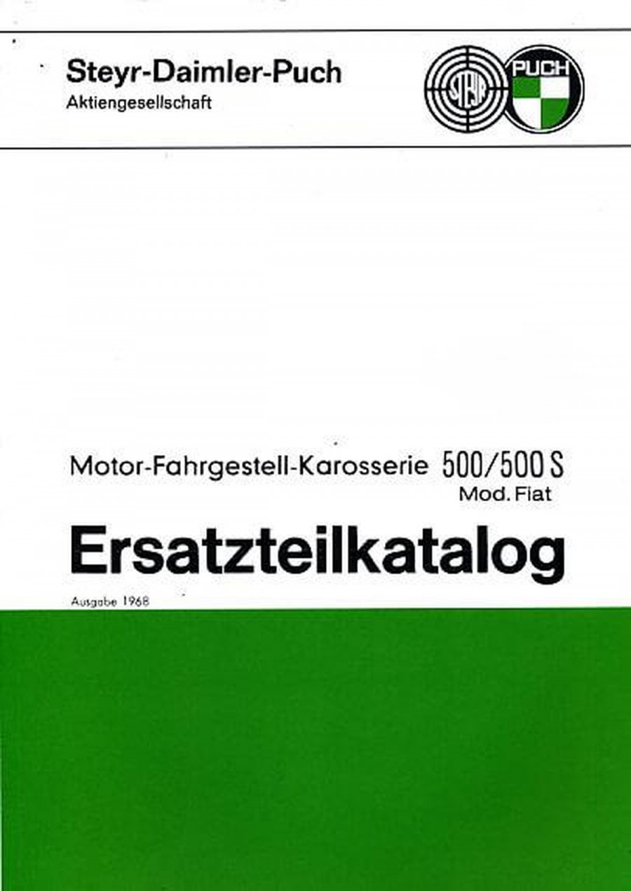 Puch 500 und 500 S Ersatzteilkatalog