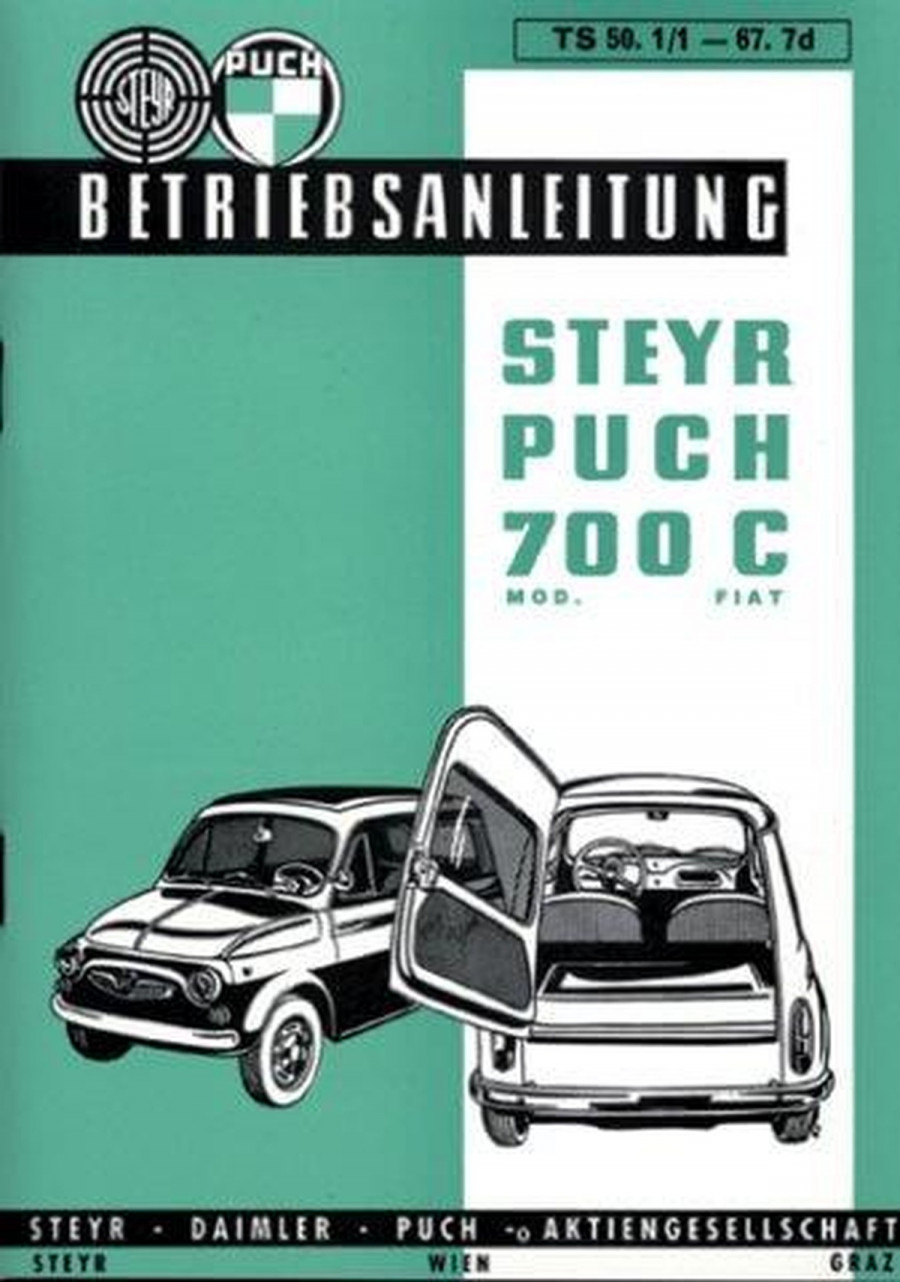 Puch 700 C und E (Combi), Betriebsanleitung