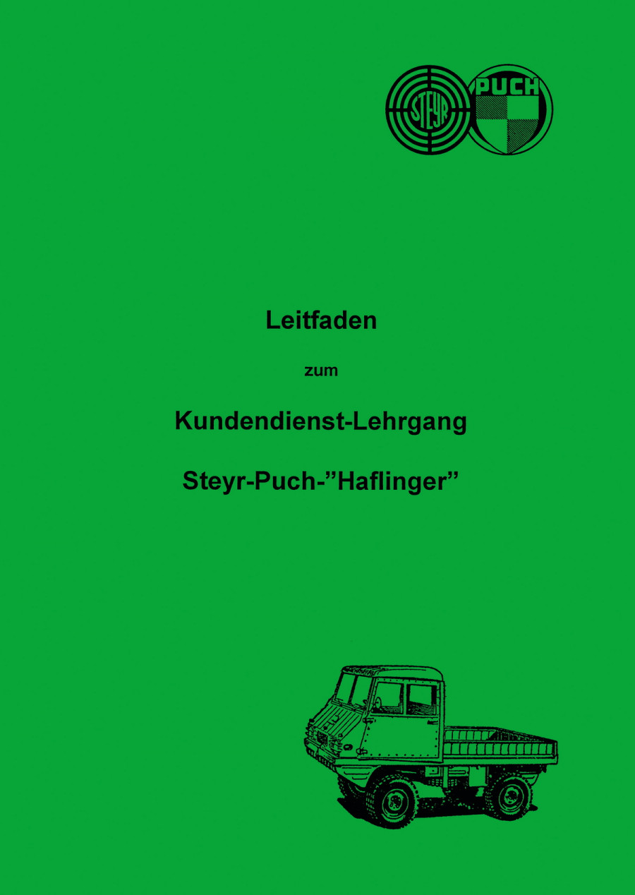 Puch Haflinger, Leitfaden zum Kundendienstlehrgang