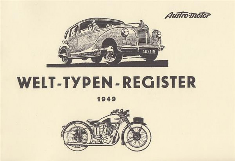 Austro-Motor, Welt-Typen-Register 1949