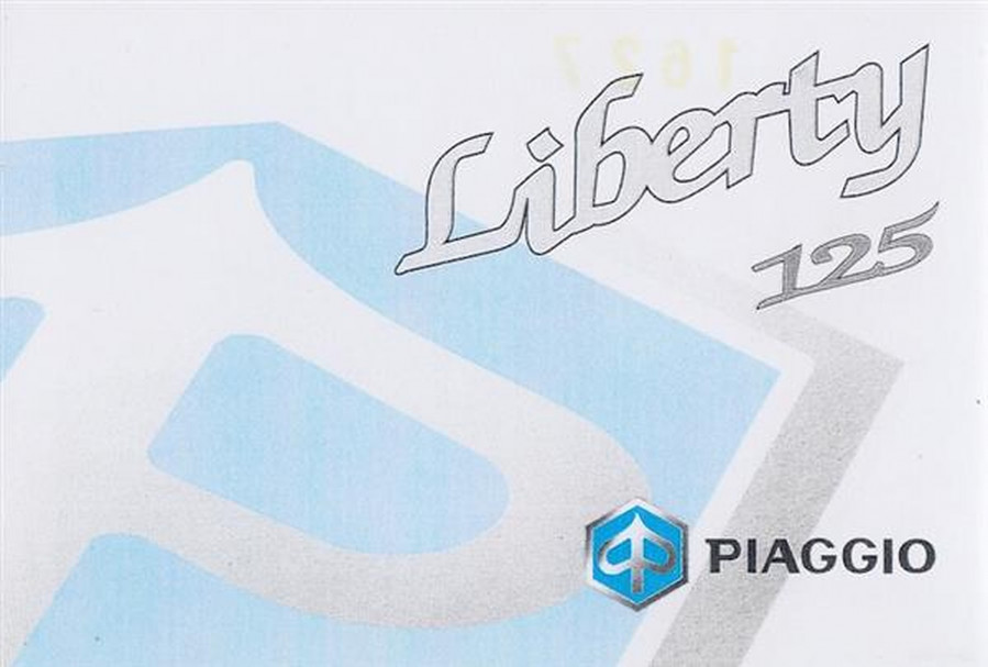 Piaggio Liberty 125, Betriebsanleitung
