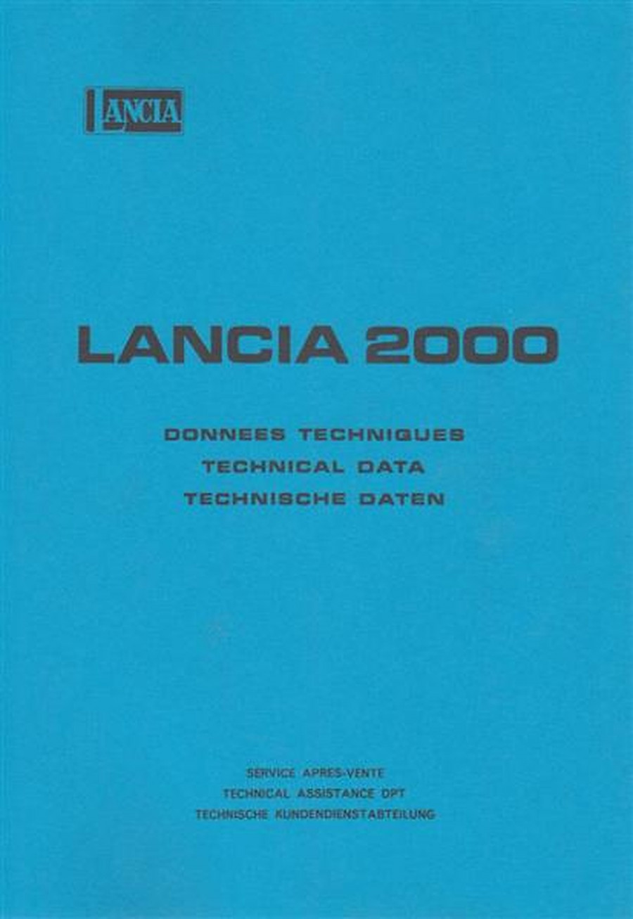 Lancia 2000, Technische Daten