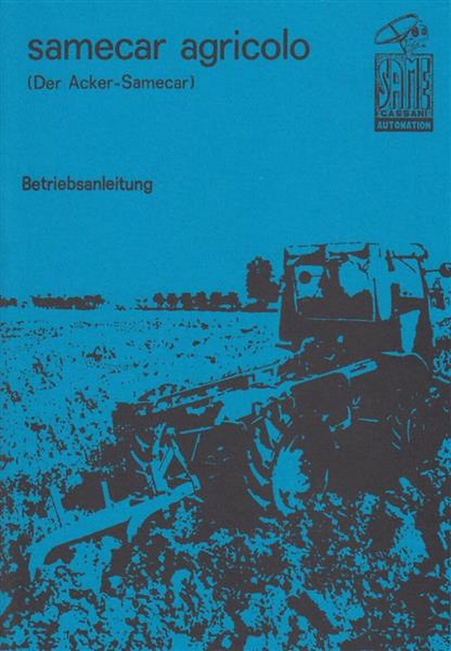 Samecar Agricolo - der Acker-Samecar Betriebsanleitung