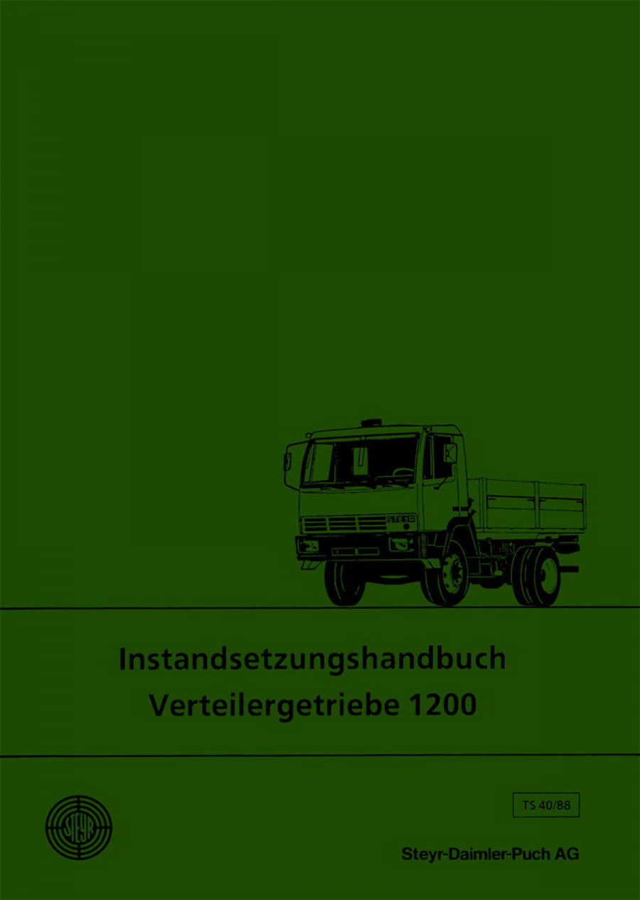Steyr Verteilergetriebe 1200, Instandsetzungshandbuch