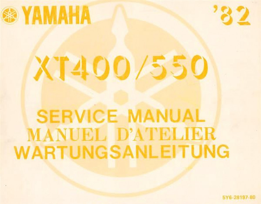 Yamaha XT 400 und XT 550 Wartungsanleitung