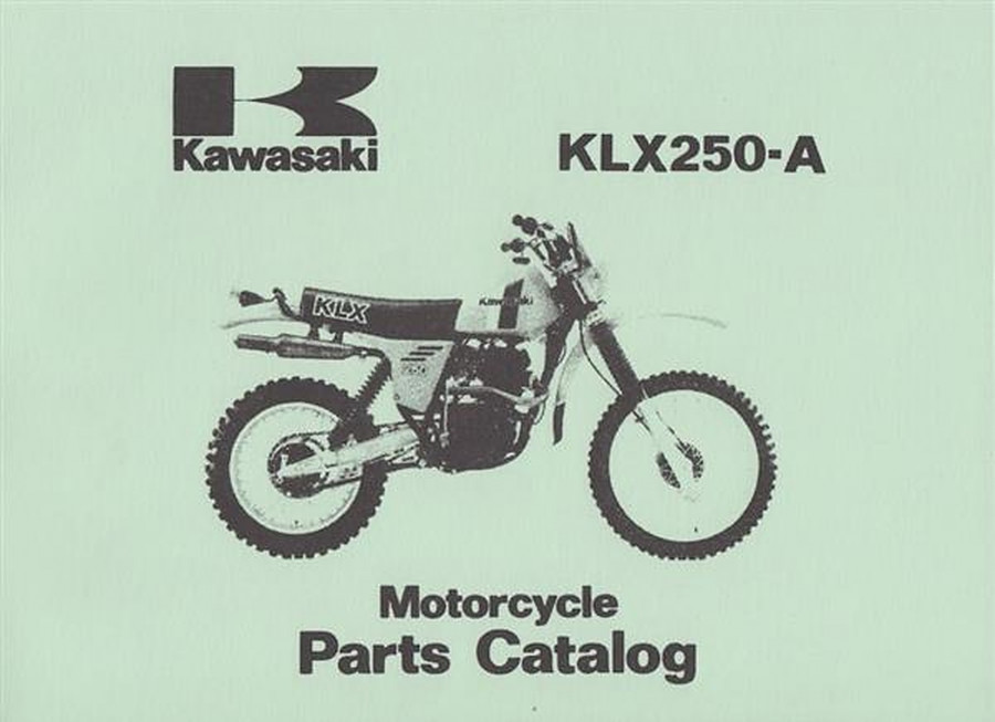 Kawasaki KLX 250 A,Parts Catalogue