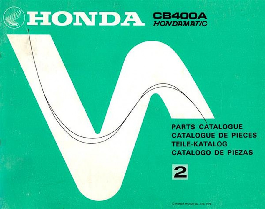 Honda CB400A Hondamatic Teilekatalog