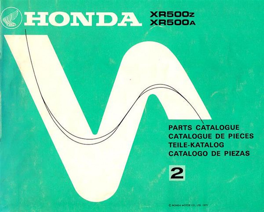 Honda XR500Z XR500A Teilekatalog