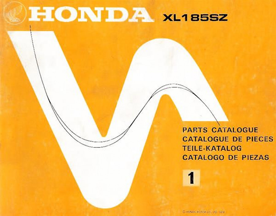 Honda XL185SZ Teilekatalog