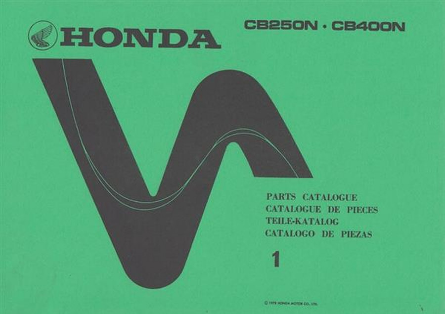 Honda CB250N CB400N Teilekatalog