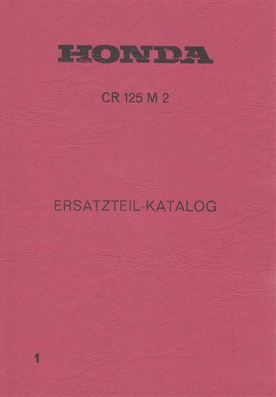 Honda CR125M2 Ersatzteilkatalog