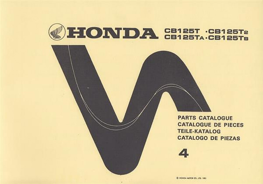 Honda CB125T Teilekatalog