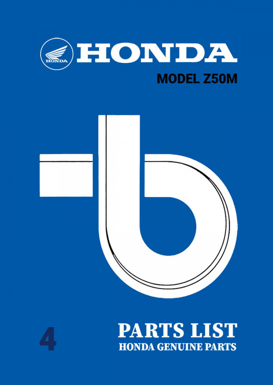 Honda Z50M Parts List