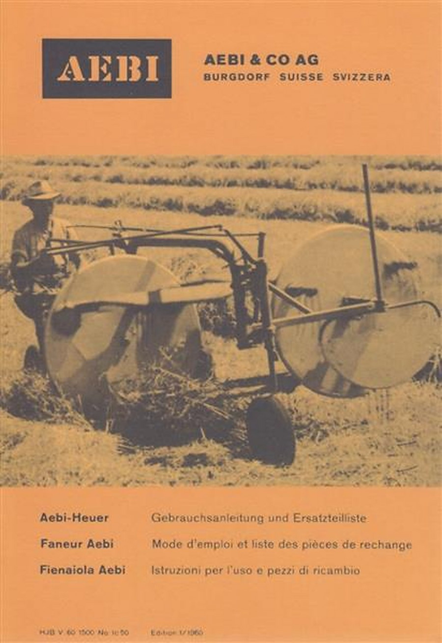 Aebi Heuer Gebrauchsanleitung und Ersatzteilliste
