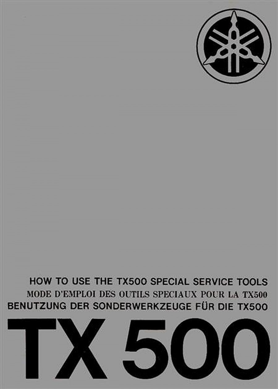 Yamaha TX 500, Benutzung der Sonderwerkzeuge