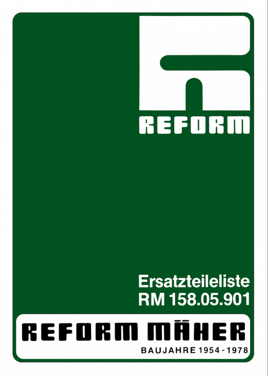 Reform RM 58, RM 158, RM 258,  R3, R4, R5 Ersatzteilliste