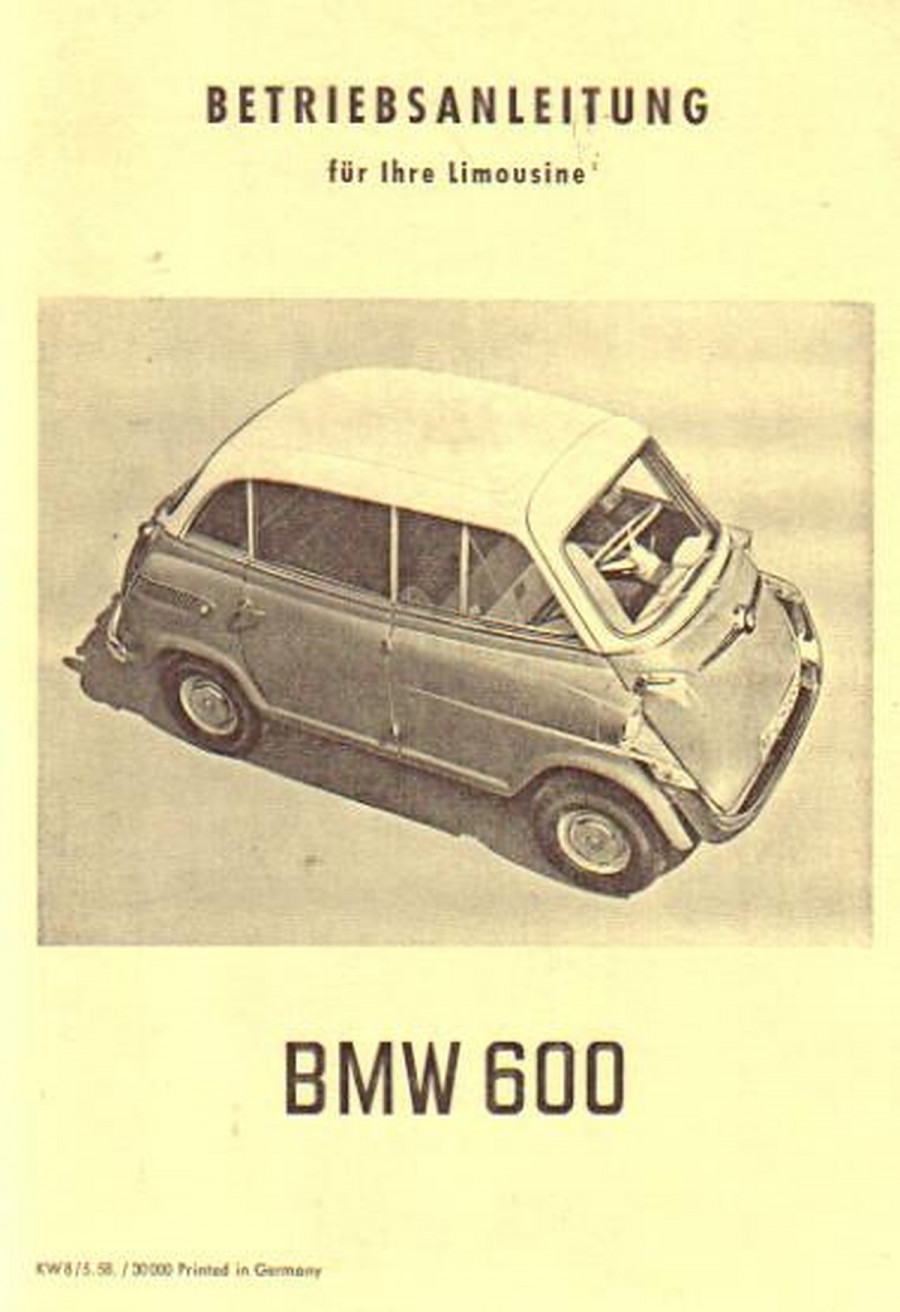 BMW 600 Bedienungsanleitung