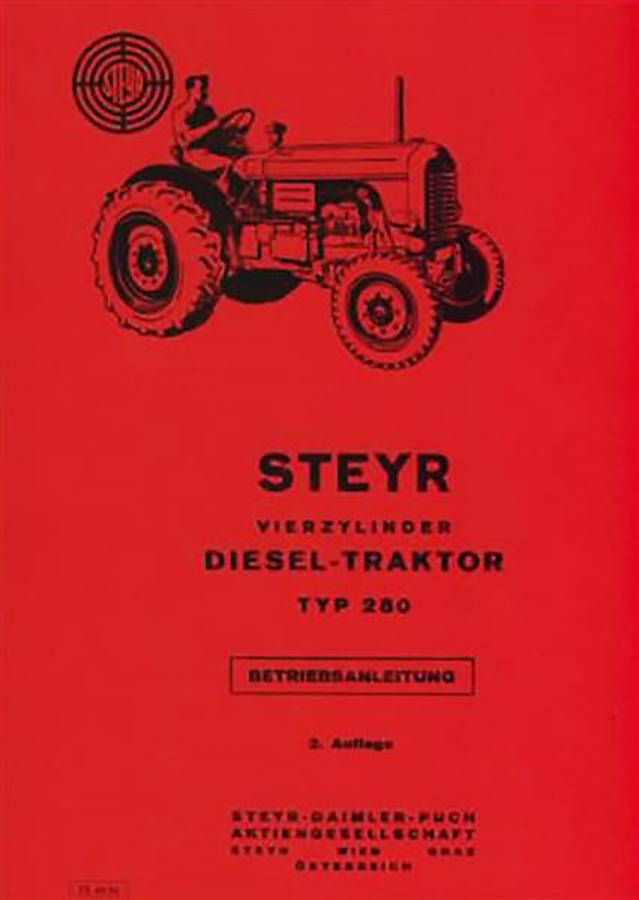 Steyr 280 Traktor Betriebsanleitung