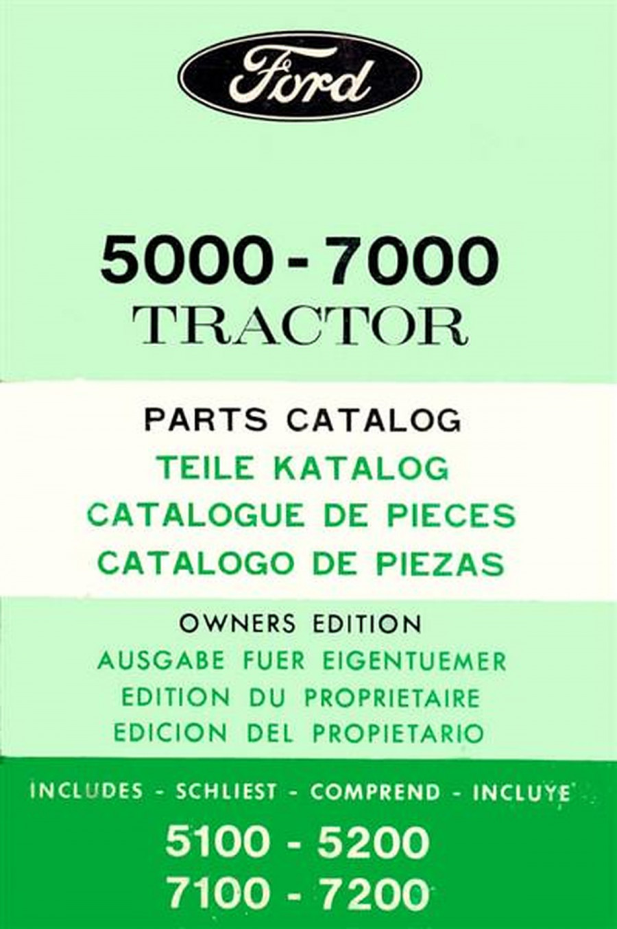 Ford 5100 5200 7100 7200 Ersatzteilkatalog