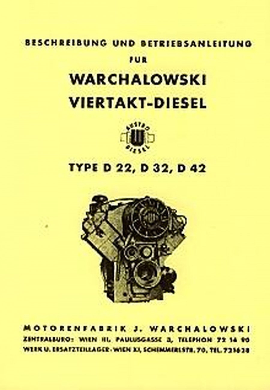 Warchalowski D22, D32, D42 Betriebsanleitung