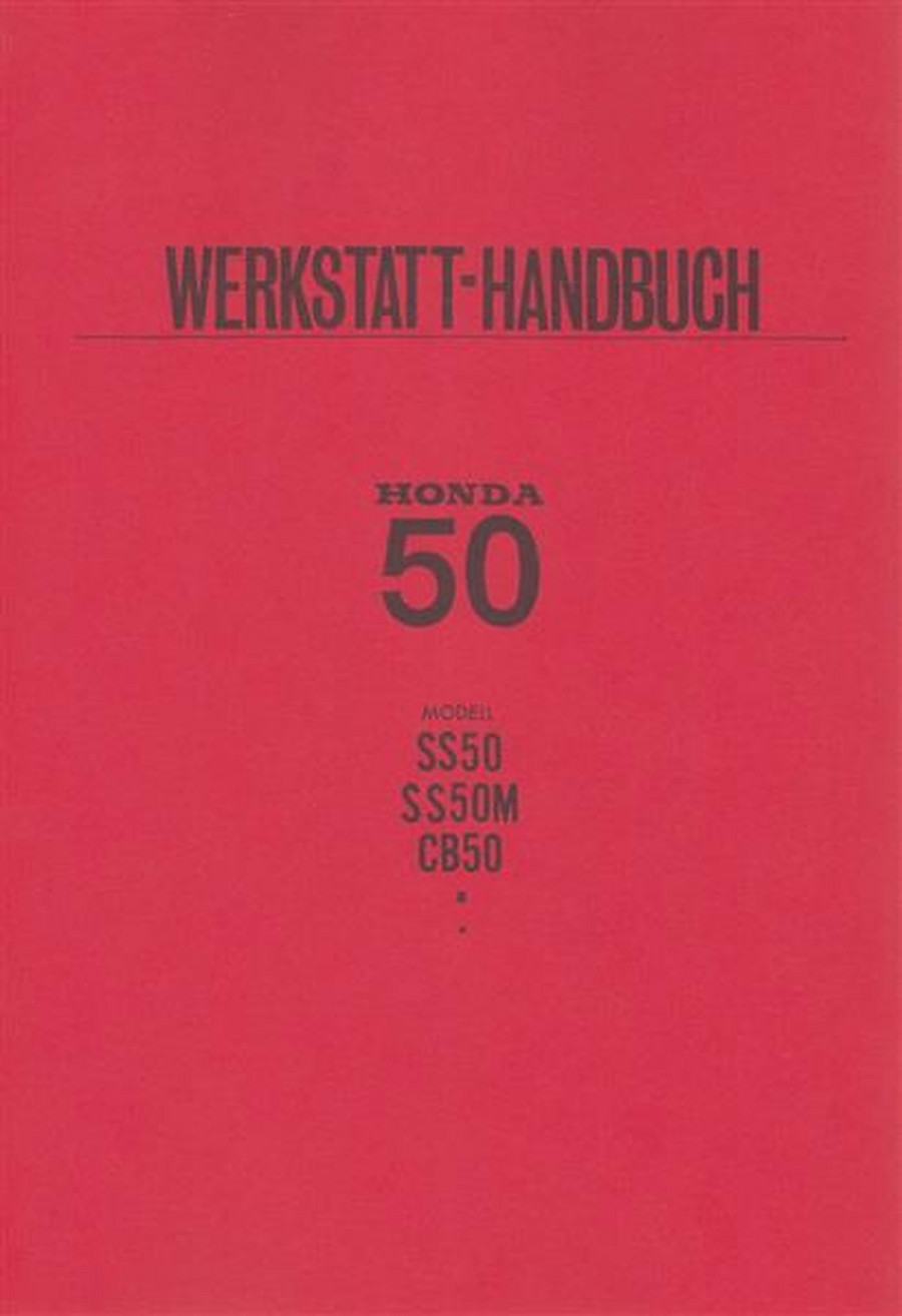 Honda CB50 SS50 SS50M Werkstatthandbuch